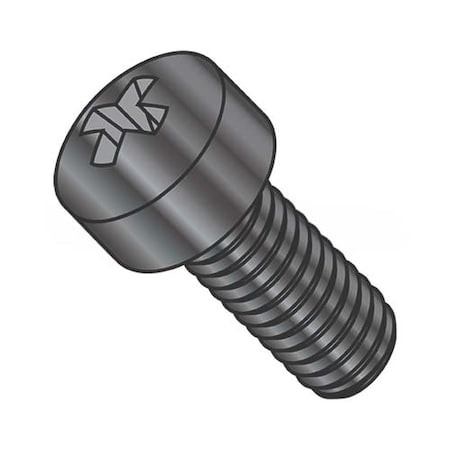 Usa Industrials 1/4"-20 x 1 1/4 in Phillips Fillister Machine Screw, Black Oxide Steel BULK-SCRW-8031